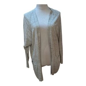Gap Light Gray Lightweight Open Front Loose Fit Basic Cardigan Size XS